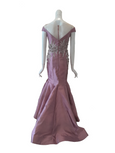 Rent : Rachm Design - Pink Sateen Sabrina Mermiad Gown