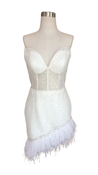 Buy: Jean Tirtamata - White After Party Gown