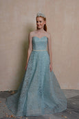 Rent: Anrini Polim Blue Sweetheart A-Line Gown
