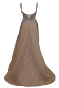 Rent : Rachm Design - Nude V Neck Gown