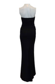 Rent: Coast London - Black Strapless Pleated Long Dress