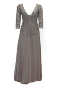 Buy : Private Label - Nude Middle Sleeveless Tulle Gown