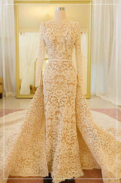 Rent: YEFTA GUNAWAN Convertible Long Sleeves Wedding Gown