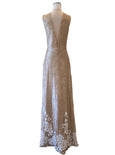 Sale: Yosep Sinudarsono - Gold Sequin A Line Gown