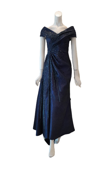 Rent : Albert Yanuar - Navy Blue Sabrina Mermaid Gown