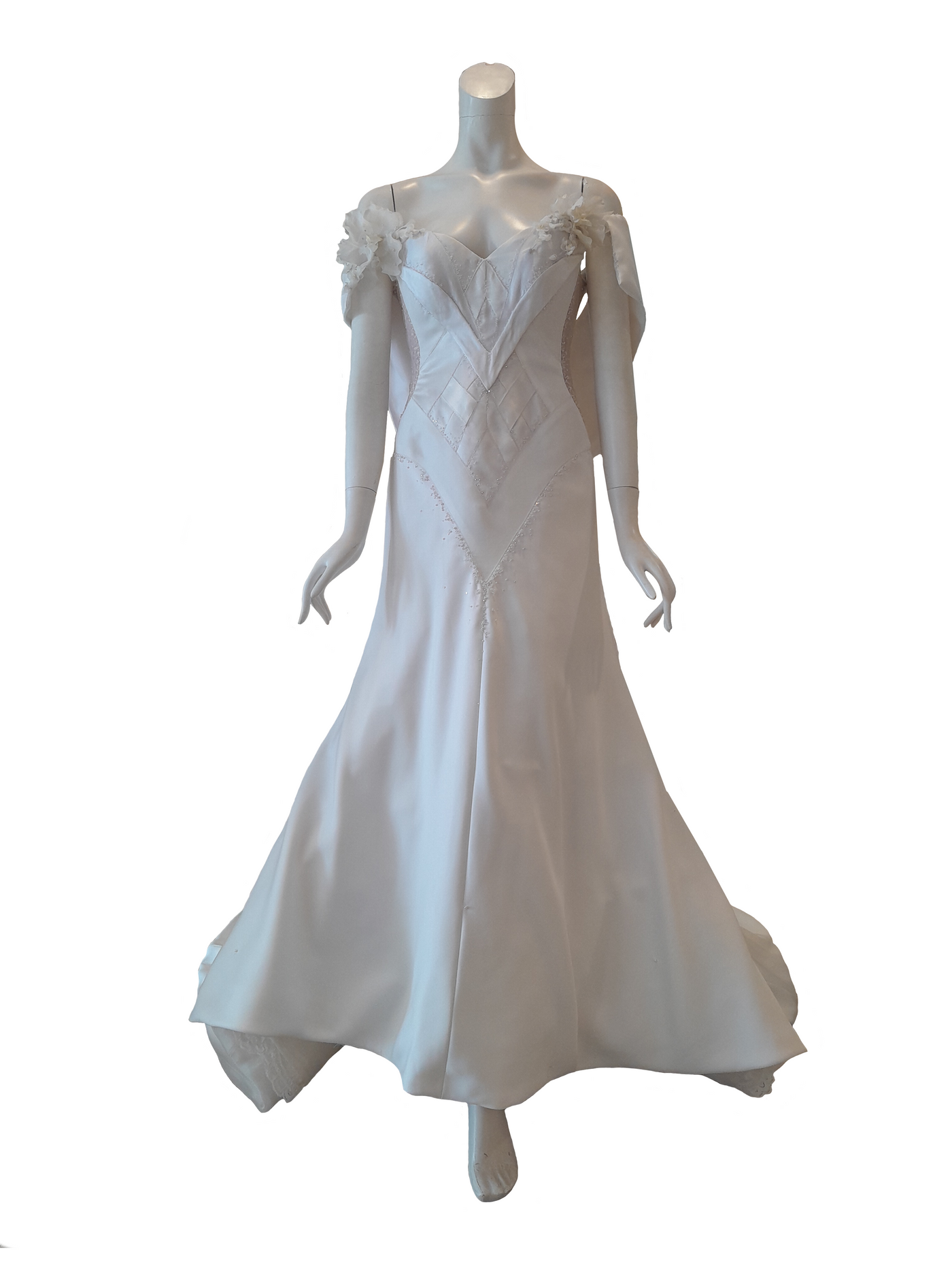 Rent : Rusly Tjohnardi - Sateen With Flower Mermaid Wedding Gown