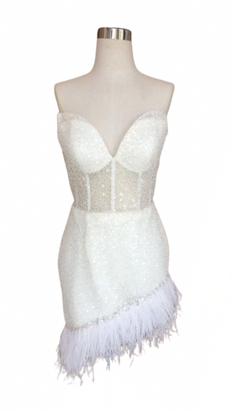 Buy: Jean Tirtamata - White After Party Gown