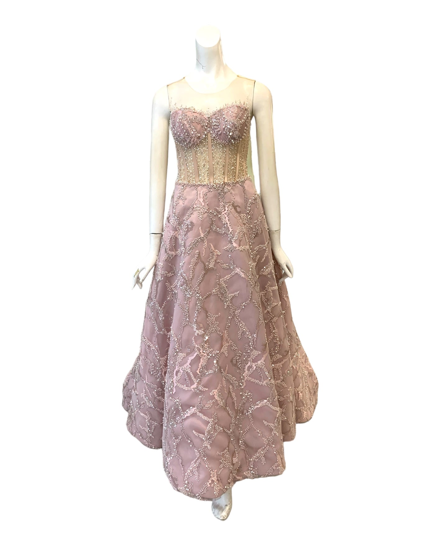 Buy : Winda Halomoan - Dusty Pink Bustier Gown