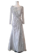 Rent : Yumi Katsura - Silver Flower A Line Gown