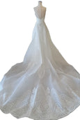 Rent : Agvsta By Bethania - Off White Mermaid Wedding Gown with Skirt