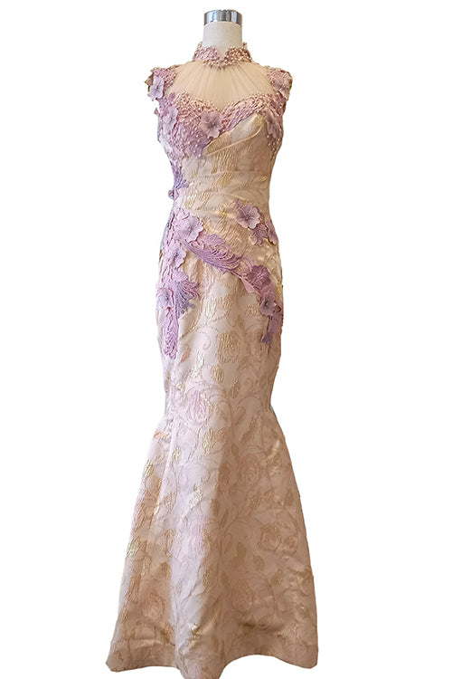 Rent : Fanissa Hwang  - Pink Cheongsam Mermaid Gown