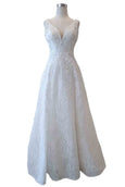 Rent: Billy Tjong - V-neck A-Line With Skirt Wedding Gown