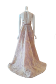 Buy : Yogie Pratama - Peach A- Line Gown With Detachable Skirt