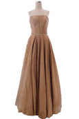 Buy : Meggie Hadiyanto - Gold Strapless A - Line Gown