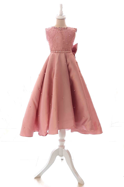 Rent : Peaches Pinkish - Pink Sleeveless Kids Ball Gown