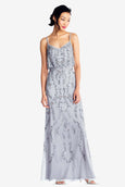 Adrianna Papell - Floral Beaded Blouson Dress Serenity