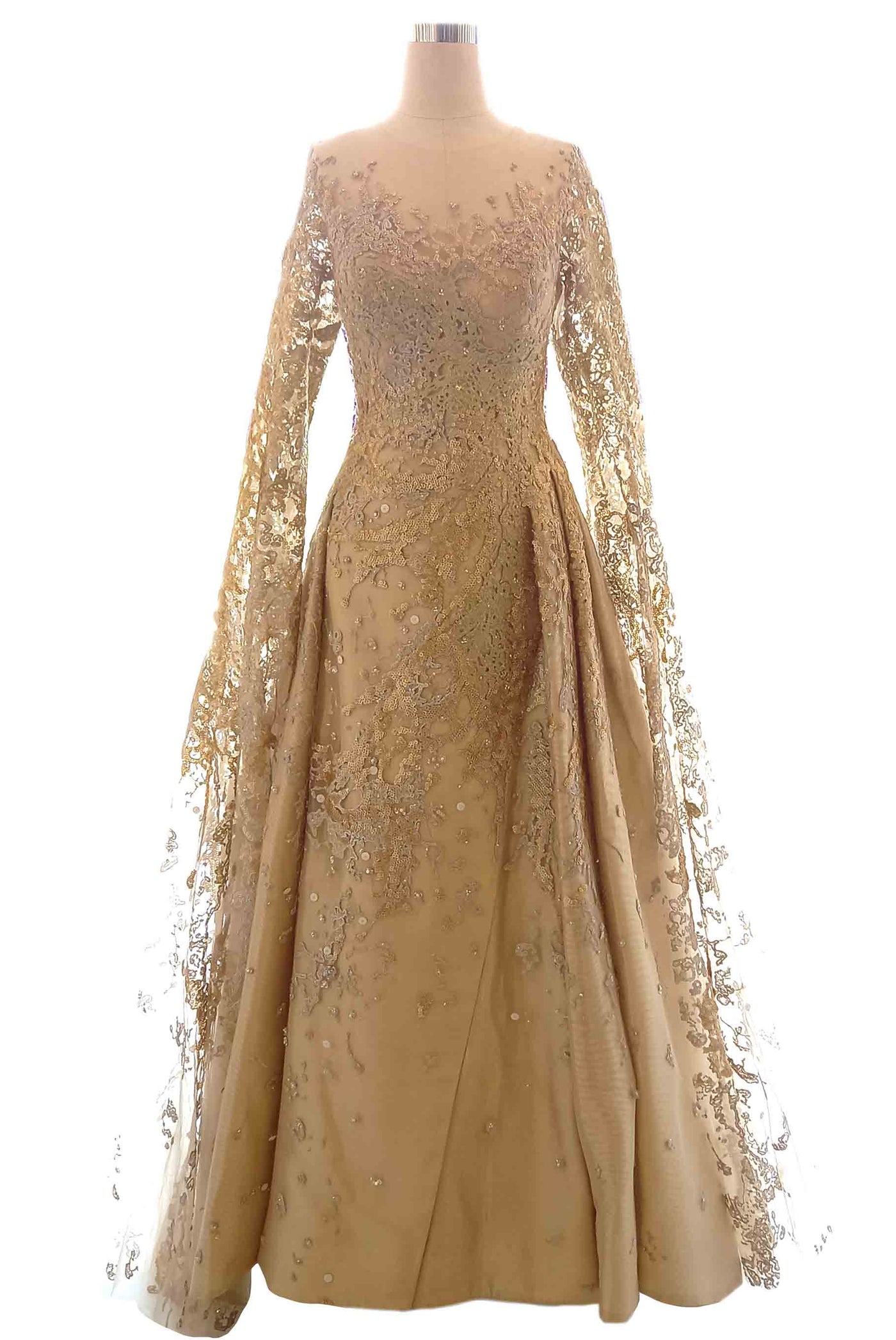 Rent: Eddy Betty - Gold Longsleeves Gown