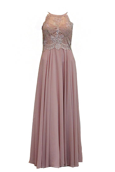Sale : Angel Forever Pink Lace Satin Dress