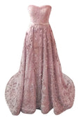 Sale : Atelier Maharani Nude Pink Sweetheart Flower Gown
