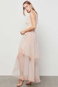 Rent : BCBGMaxazria - Floral Embroidered Tulle Evening Dress