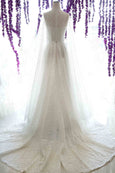 Rent : Bramanta Wijaya - Deep V-Neck Wedding Dress with Cape