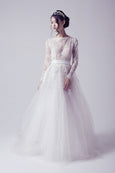 Bramanta Wijaya - Rent: Long Sleeves Lace Ethereal Wedding Gown-The Dresscodes - 1