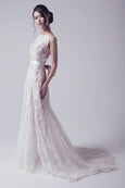 Bramanta Wijaya - Rent: Sleeveless Lace Ethereal Wedding Gown-The Dresscodes - 2