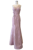 Rent: Cindy Kiman - Pink Sleeveless Mermaid Gown