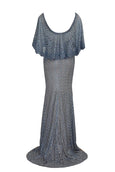 Rent: Blue Beads Cape Gown