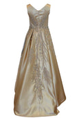 Rent: Anrini Polim - Golden Sleeveless Beaded Gown
