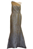 Buy : Rachm Design - Gold One Shoulder Glittery Gown