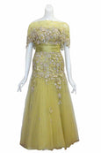 Rent : Private Label - Green Embellishment Gown with Tulle