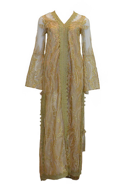 Sale: Dominique Nadine Gold Kimono Gown