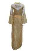 Rent: Dominique Nadine Gold Kimono Gown