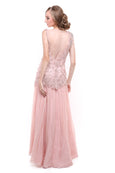 Evelyn - Buy: Pink Beaded Chiffon Gown-The Dresscodes - 2