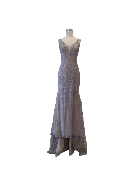 Buy : Giovani Wanda -  V Neck Mermaid Gown