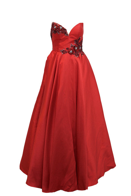Rent: Gisela Privee Red Ball Gown
