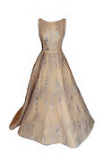 Sale: Hian Tjen Gold Sleeveless Ball Gown