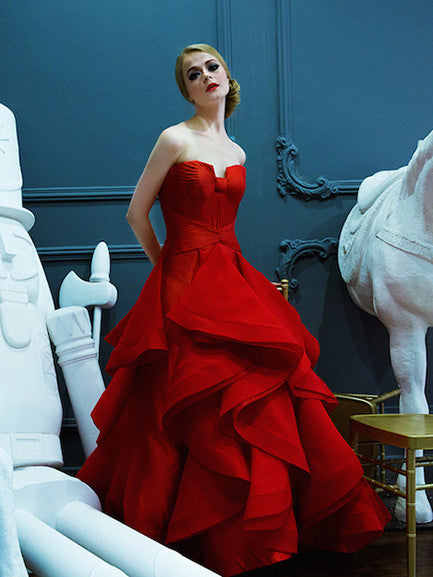 Imelda Hudiyono - Buy: Sweetheart Red Ball Gown-The Dresscodes