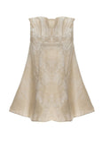 Jessica McClintock - Buy: White Jacquard Cocktail Mini Dress-The Dresscodes