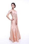 Johar Mandrawan - Rent: Blush Off Shoulder Dupioni & Chiffon Gown-The Dresscodes - 2
