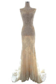 Rent: Lusan Mandongus - Sleeveless Lace Wedding Dress