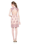 M by Mischa - Buy: Pink Beaded CheongSam-The Dresscodes - 2