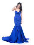 Monica Ivena - Buy: Blue Mermaid Gown-The Dresscodes - 1