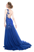 Monica Ivena - Buy: Blue Tulle Mermaid Gown-The Dresscodes - 1
