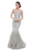 Priska Henata - Buy: Silver Sweetheart Embellished Mermaid-The Dresscodes - 1