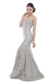 Priska Henata - Buy: Silver Sweetheart Embellished Mermaid-The Dresscodes - 2