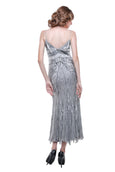 Papell Boutique - Sale : Papell Silver Sequin Dress-The Dresscodes - 5