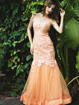 Reverie - Buy: Reverie Orange Gown-The Dresscodes - 1