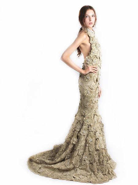 Rina Sugiri - Buy: Golden Mermaid Cheongsam-The Dresscodes - 1